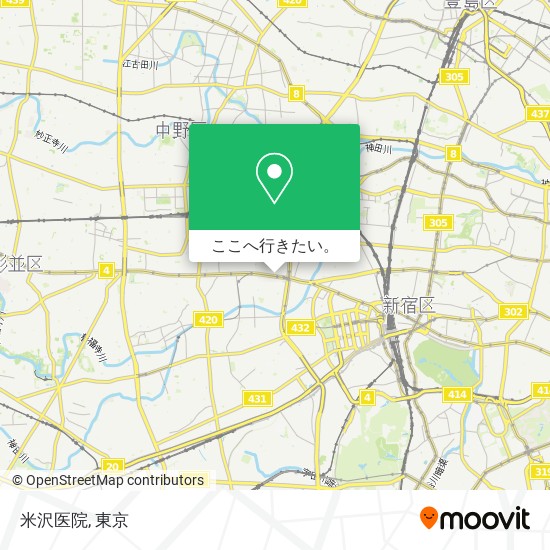 米沢医院地図