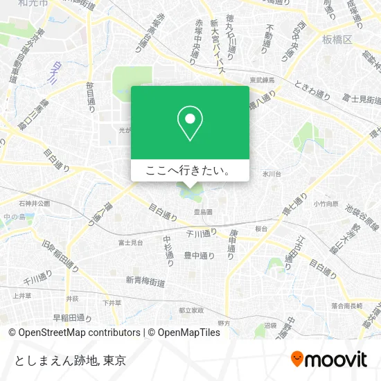 としまえん跡地地図