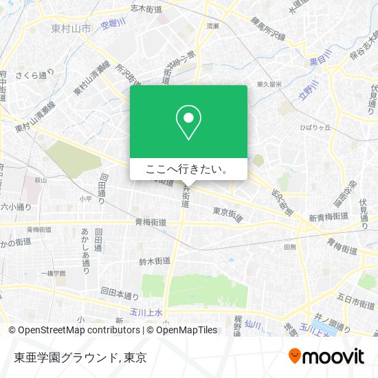 東亜学園グラウンド地図