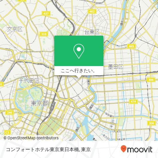 コンフォートホテル東京東日本橋地図