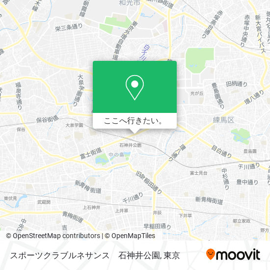 スポーツクラブルネサンス　石神井公園地図