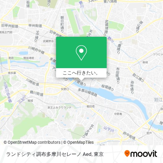 ランドシティ調布多摩川セレーノ Aed地図