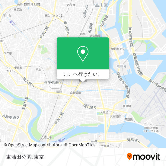 東蒲田公園地図