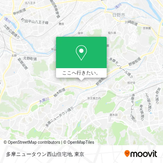 多摩ニュータウン西山住宅地地図