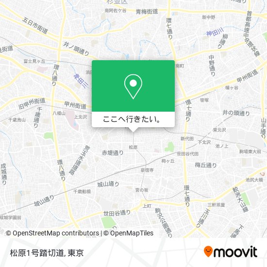 松原1号踏切道地図