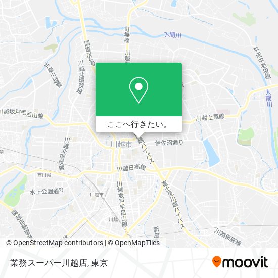 業務スーパー川越店地図