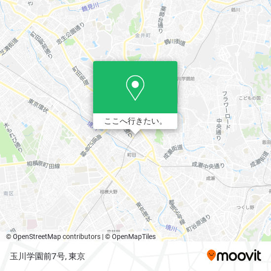 玉川学園前7号地図