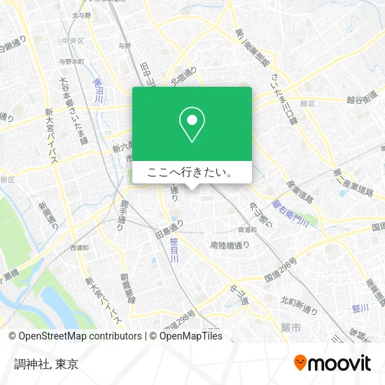 調神社地図