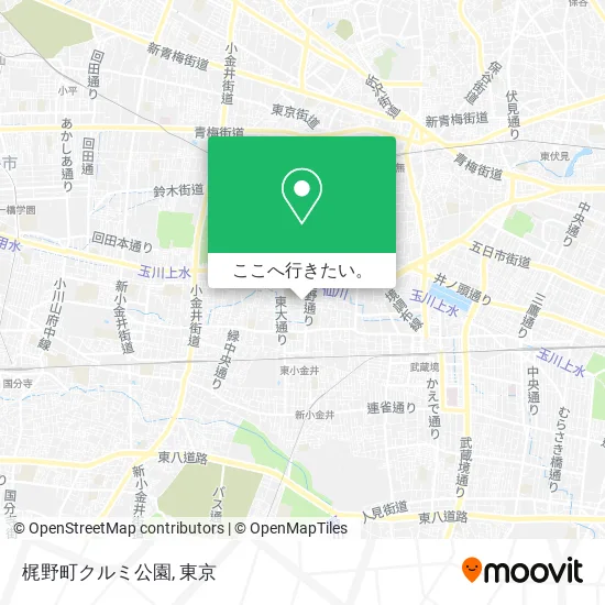 梶野町クルミ公園地図