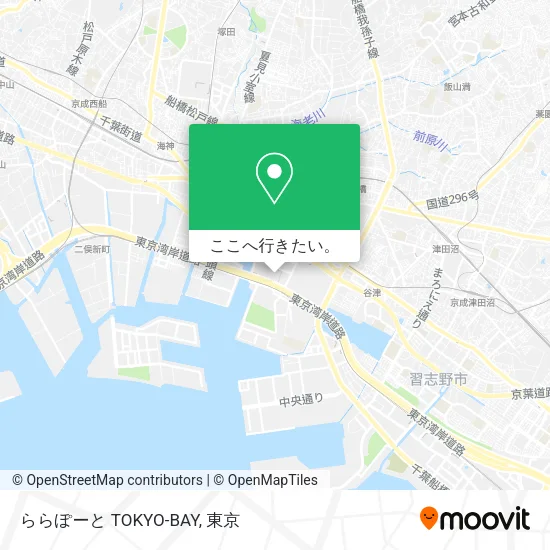 ららぽーと TOKYO-BAY地図