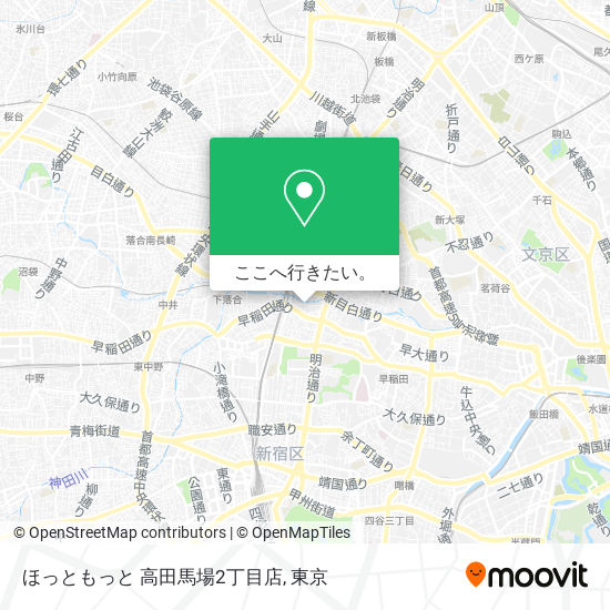 ほっともっと 高田馬場2丁目店地図