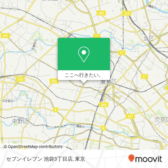 セブンイレブン 池袋3丁目店地図