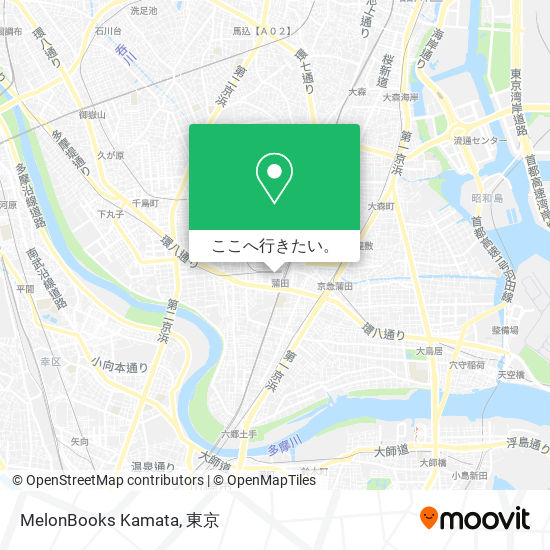 MelonBooks Kamata地図