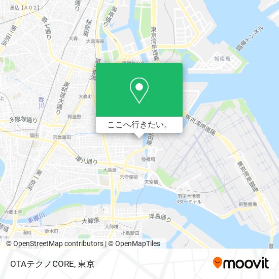 OTAテクノCORE地図