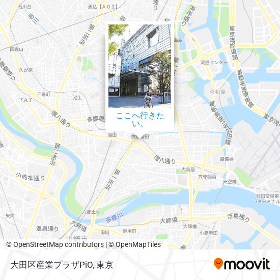 大田区産業プラザPiO地図