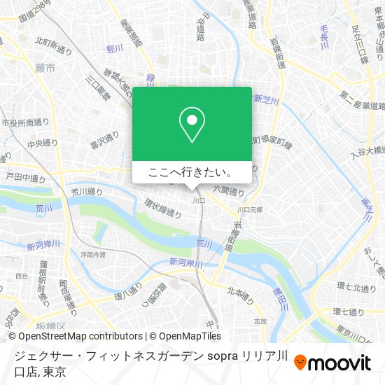 ジェクサー・フィットネスガーデン sopra リリア川口店地図