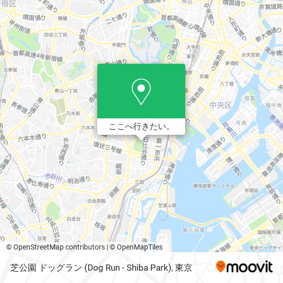 芝公園 ドッグラン (Dog Run - Shiba Park)地図