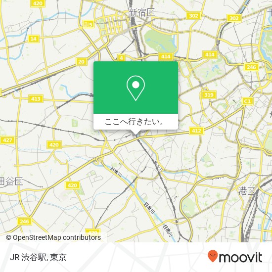 JR 渋谷駅地図