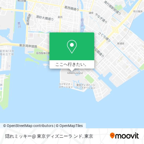隠れミッキー@ 東京ディズニーラ ンド地図