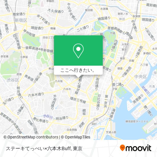 ステーキてっぺい×六本木Buff地図