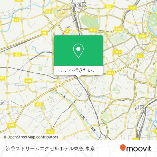 渋谷ストリームエクセルホテル東急地図