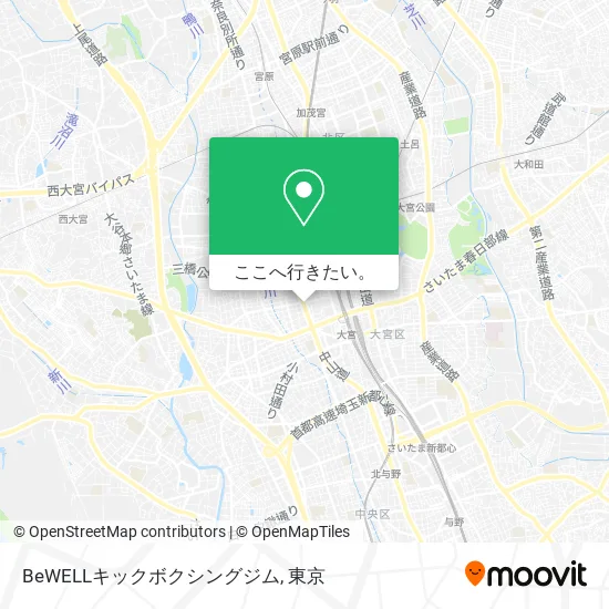 BeWELLキックボクシングジム地図
