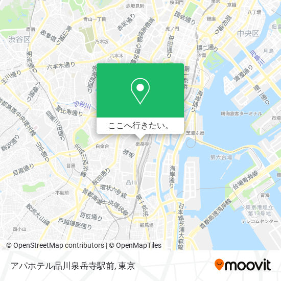 アパホテル品川泉岳寺駅前地図