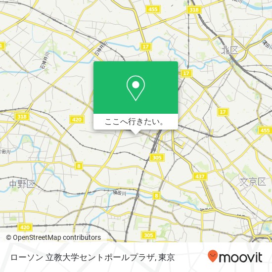 ローソン 立教大学セントポールプラザ地図