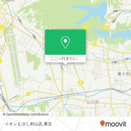 イオン むさし村山店地図