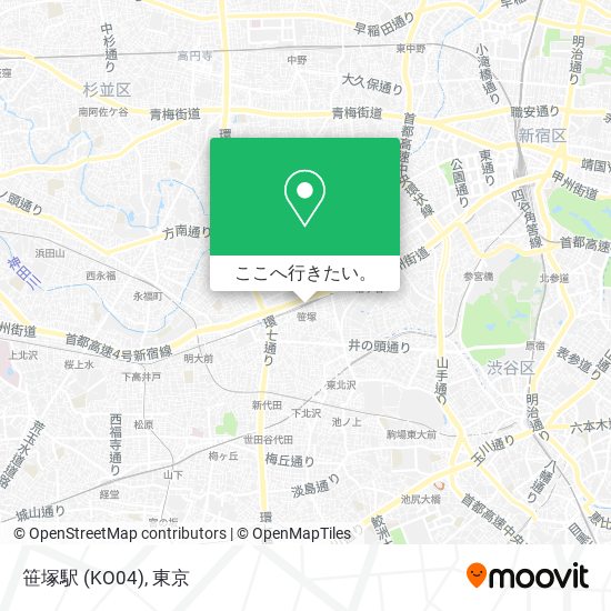 笹塚駅 (KO04)地図