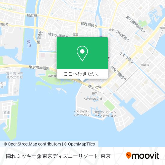 隠れミッキー@ 東京ディズニーリゾート地図