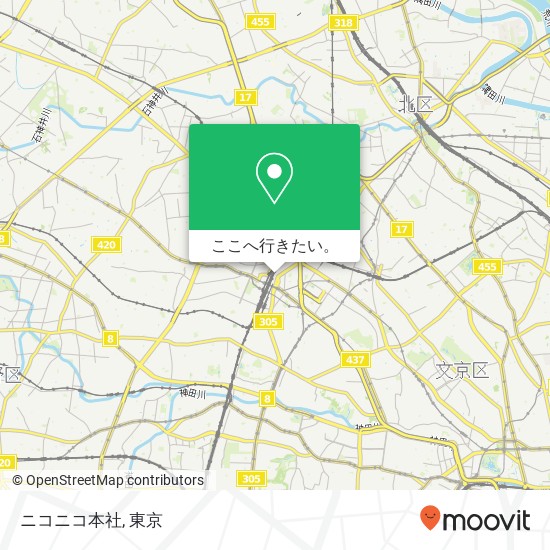 ニコニコ本社地図