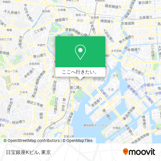 日宝銀座Kビル地図