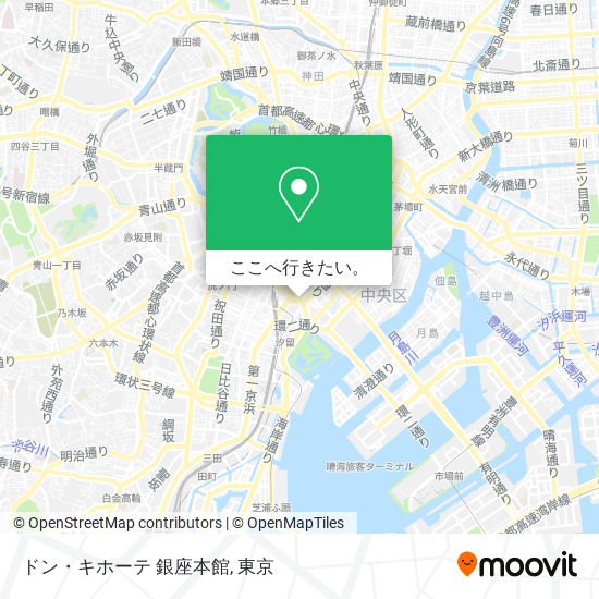ドン・キホーテ 銀座本館地図