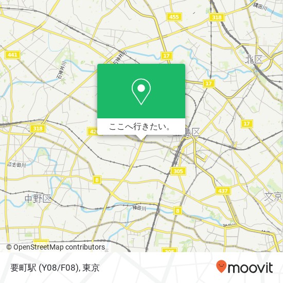 要町駅 (Y08/F08)地図