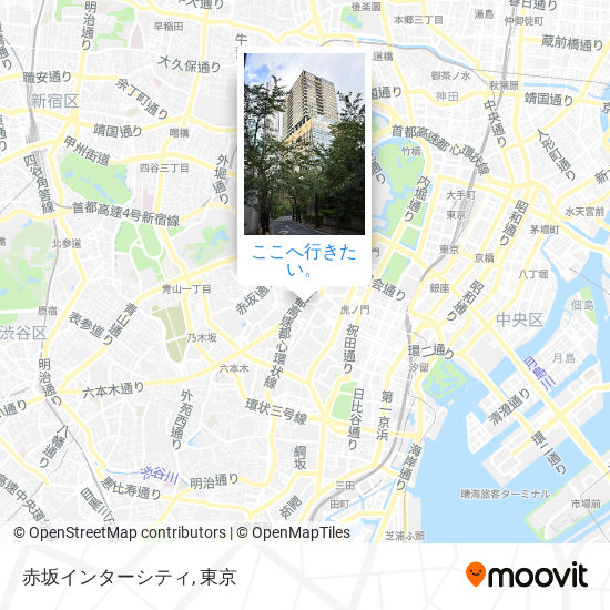 赤坂インターシティ地図