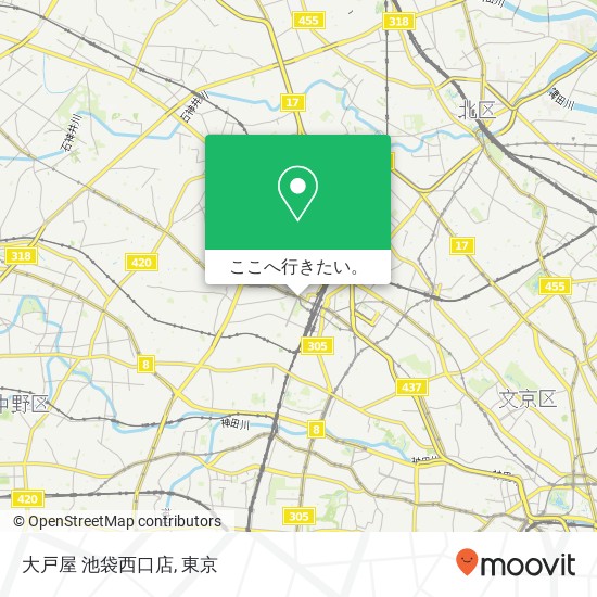 大戸屋 池袋西口店地図