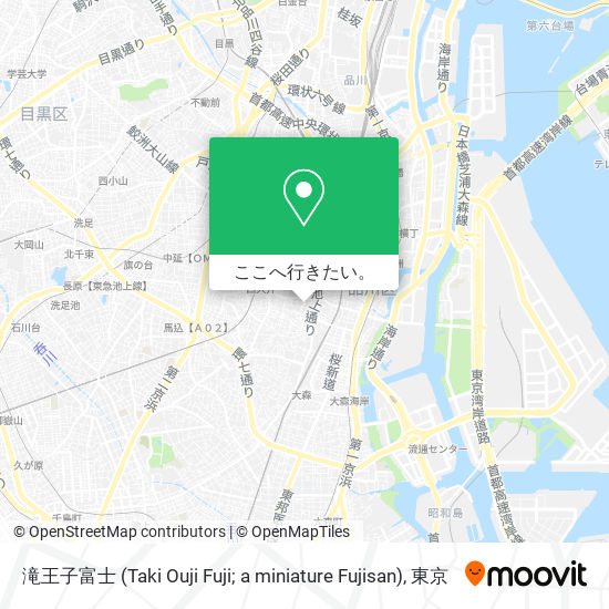 滝王子富士 (Taki Ouji Fuji; a miniature Fujisan)地図