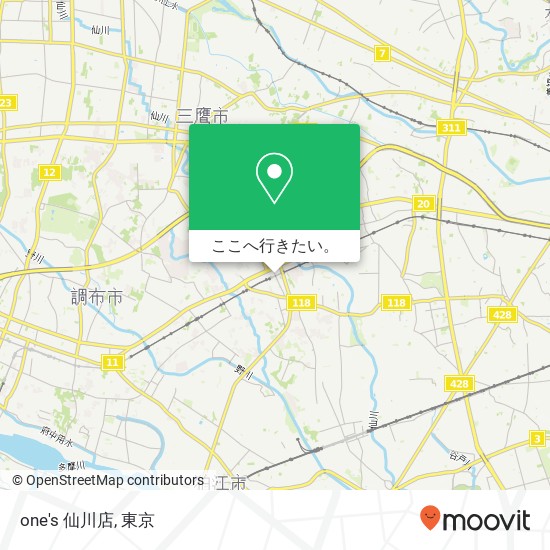 one's 仙川店地図