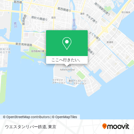 ウエスタンリバー鉄道地図