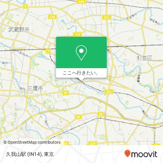 久我山駅 (IN14)地図