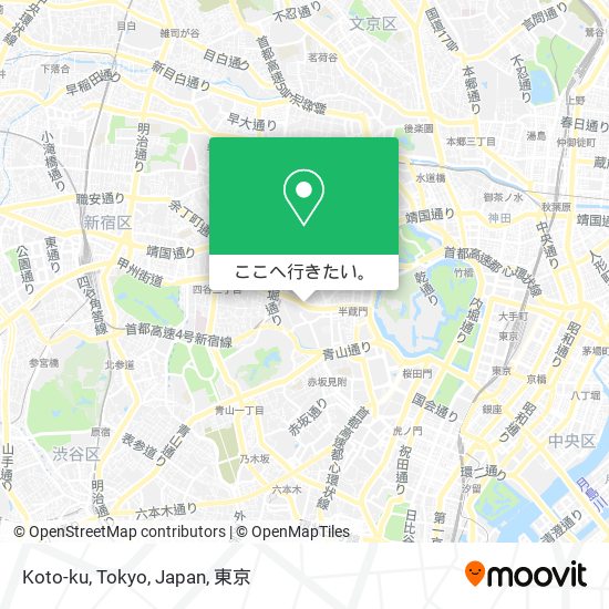 Koto-ku, Tokyo, Japan地図