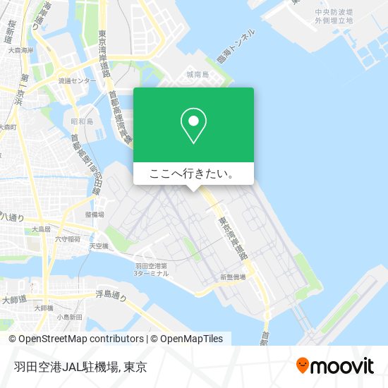 羽田空港JAL駐機場地図
