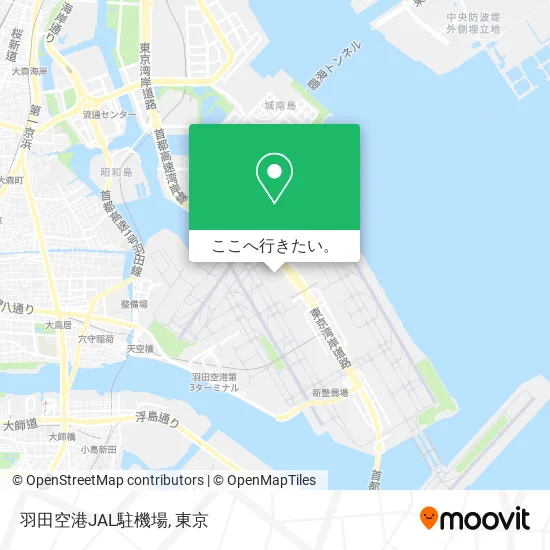 羽田空港JAL駐機場地図