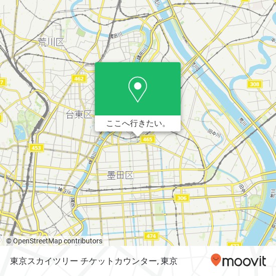 東京スカイツリー チケットカウンター地図