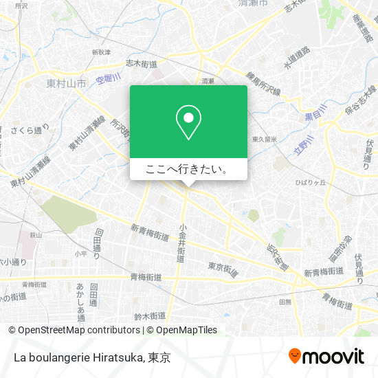 La boulangerie Hiratsuka地図