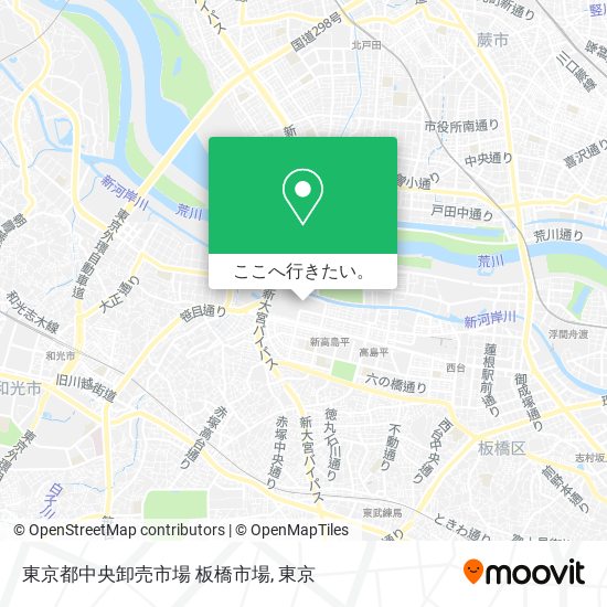 東京都中央卸売市場 板橋市場地図