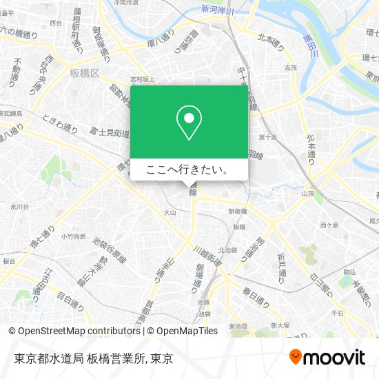 東京都水道局 板橋営業所地図