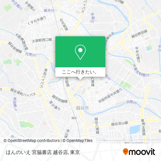 ほんのいえ 宮脇書店 越谷店地図