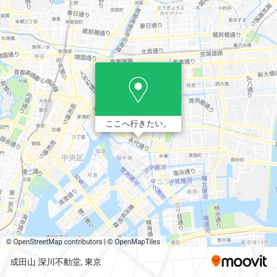 成田山 深川不動堂地図
